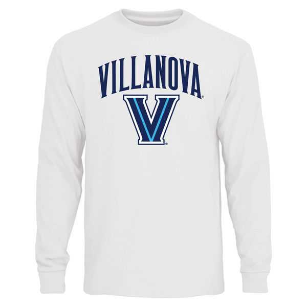 Villanova Wildcats Proud Mascot Long Sleeve WEM T-Shirt - White,We sell and wholesale Villanova Wildcats Proud Mascot Long Sleeve WEM T-Shirt - White on line form chian!